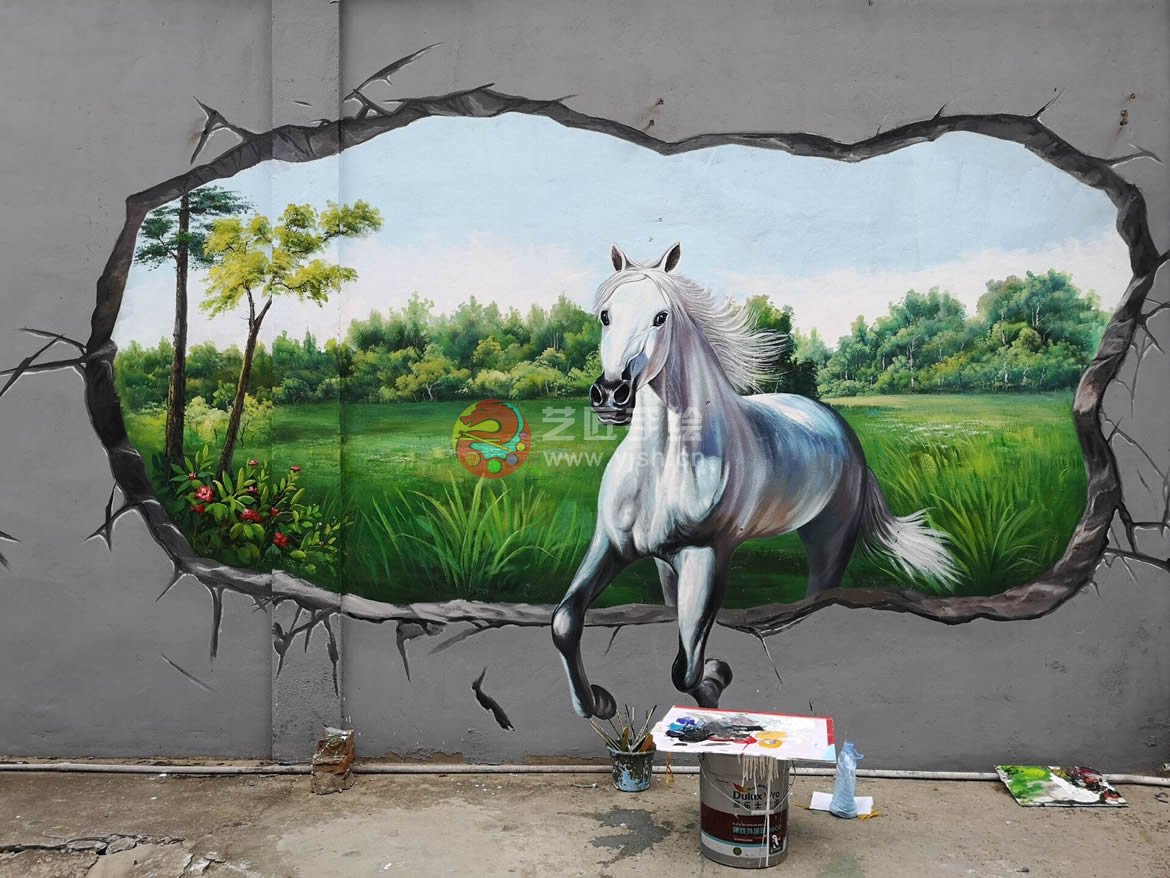 文化墻-3D立體壁畫